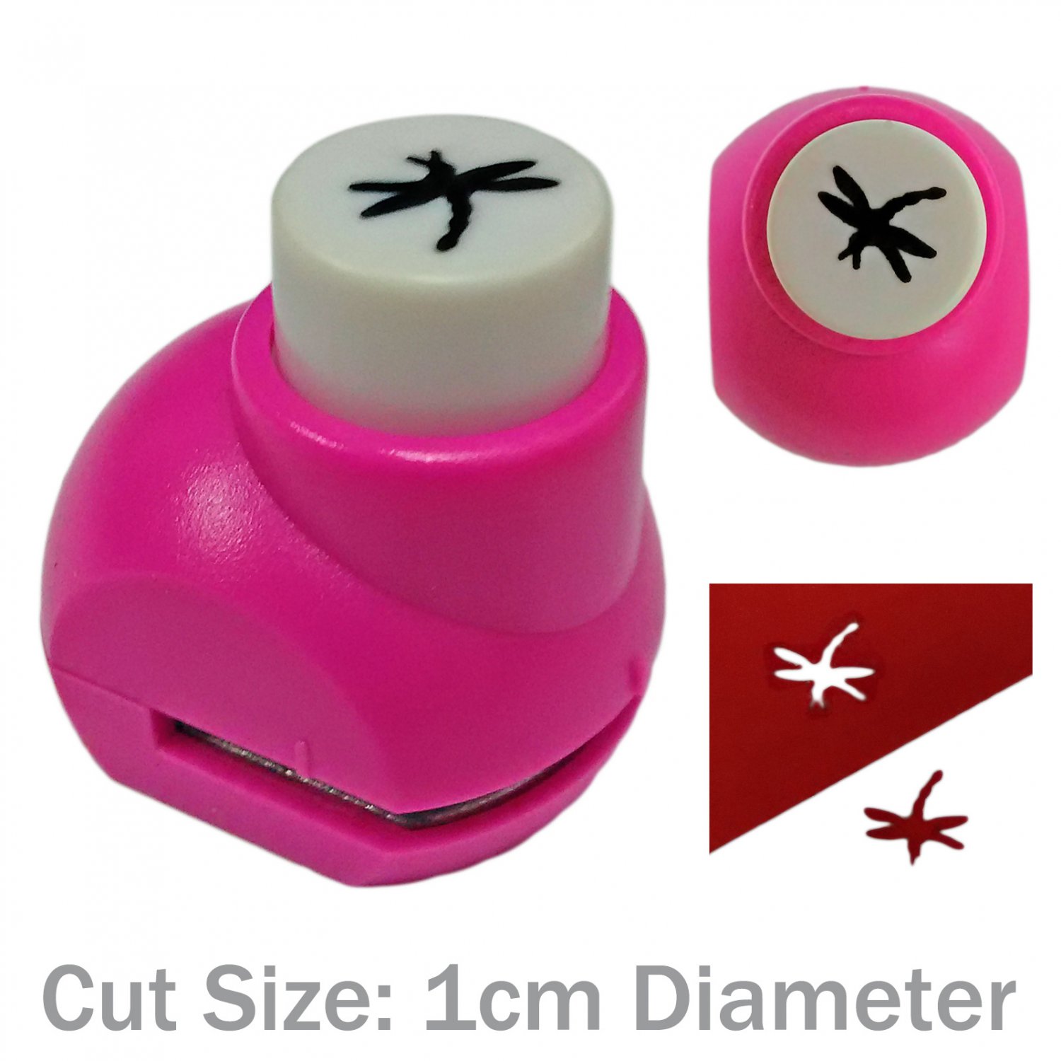 Dragonfly Nature Paper Edge Craft Scrapbook Punch Stamp Die Cut Cutter 1cm #13310
