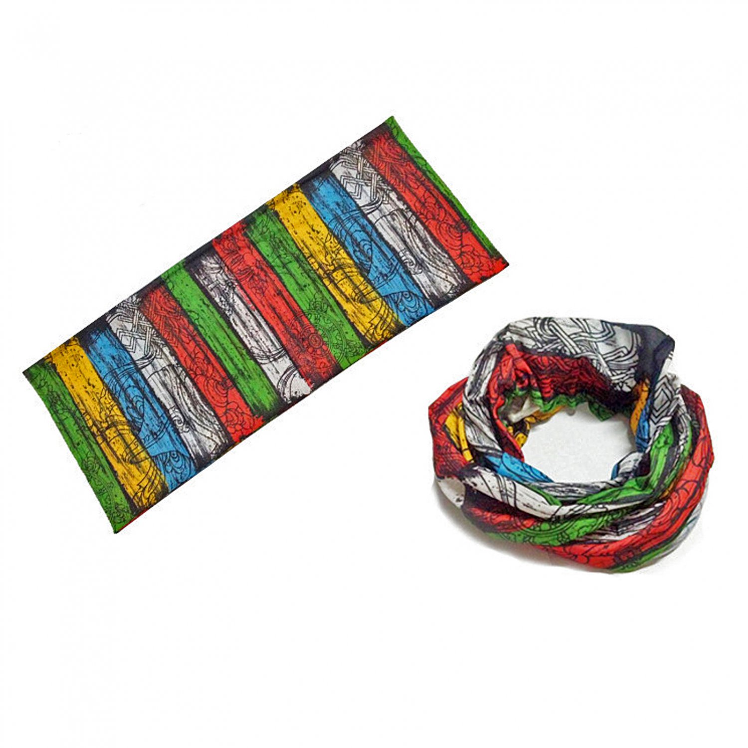 Tibet Lungta Mutli-Color Adult Women's Men's Cycling Hiking Scarf Bandana Bandanna Gear #13293
