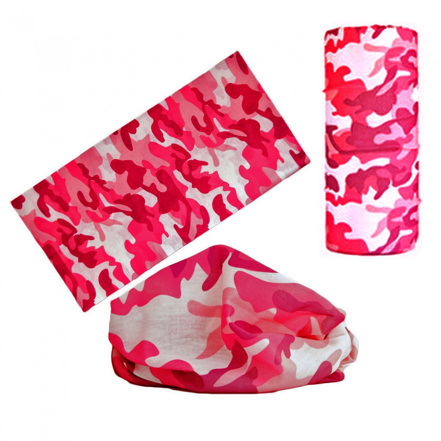 Pink Camouflage Adult Women's Men's Cycling Hiking Scarf Bandana Bandanna Gear #13301