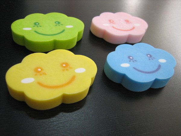 Smiley Cloud Eraser