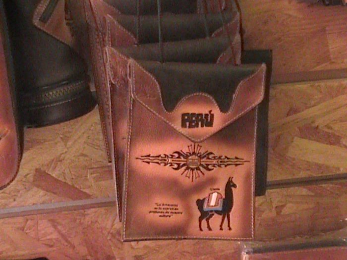 New womens Leather Handbag,Purse from Cusco Peru