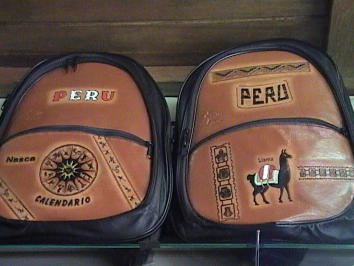 NEW LARGE LEATHER BACKPACK FROM CUSCO PERU