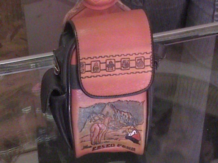 NEW LEATHER CAMERA BAG FROM CUSCO PERU