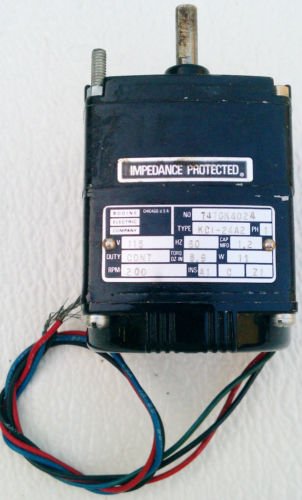 Bodine KCI-24A2 Gearmotor 115 Volt 1 Phase 200 RPM