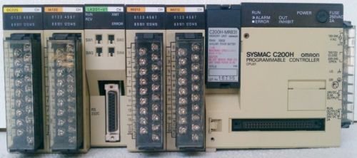 Omron C200H SYSMAC PLC CPU01-E LK201 OC225 IM212 IA122