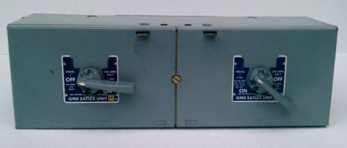 Square D QMB-210-T Series 1 Saflex Dual Fusible Switch 100 Amp 250 Volt 2 Pole