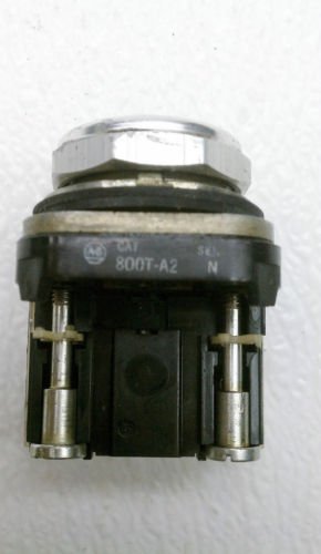 Allen Bradley 800T-A2 Series N Black Flush Mount Pushbutton 2 NO/ NC Snap Action