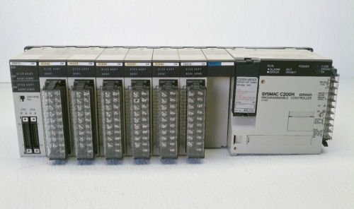Omron C200H SYSMAC PLC CPU01-E Processor OC222 Output ID212 ID215 240-24 VAC