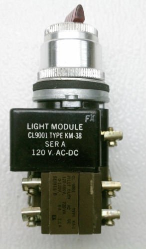 Square D 9001 KM-38 Series A Selector Switch 3 Position Maintained 120 VAC/VDC