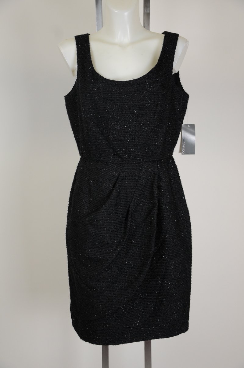 NWD (missing pendent) Donna Ricco Wear To Work Sexy Black Dress Size 10