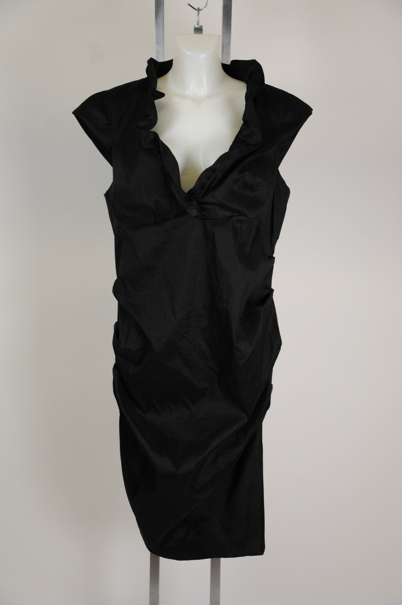 New Xscape Woman Black Form Fitting Mini Dress Plus Size 18W