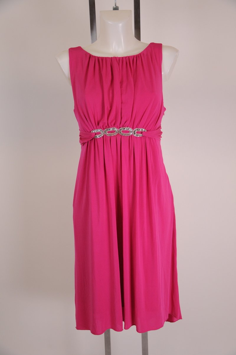 New Bright PInk Cute Sexy Baby Doll Dress By Laundry by Shelli Segal Size 12