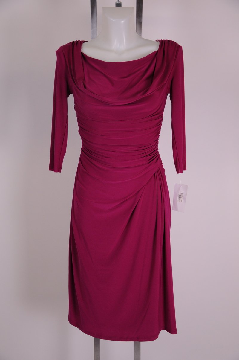NWOT Jones New York Dress Petite Pink 3/4 Sleeve Size 2P
