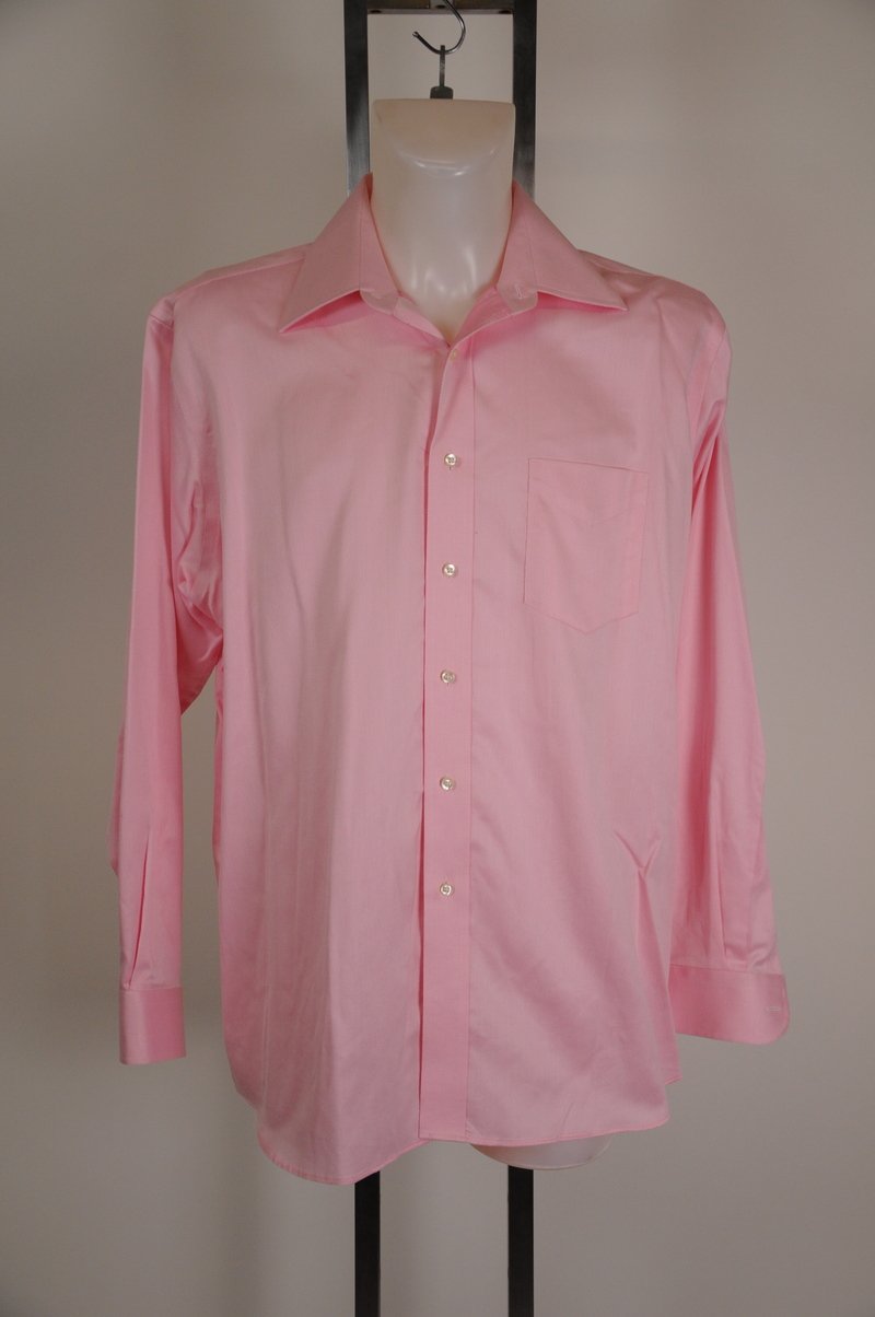 NWOT Forsyth of Canada Pink 100% Cotton Dress Shirt Size 16 34-35