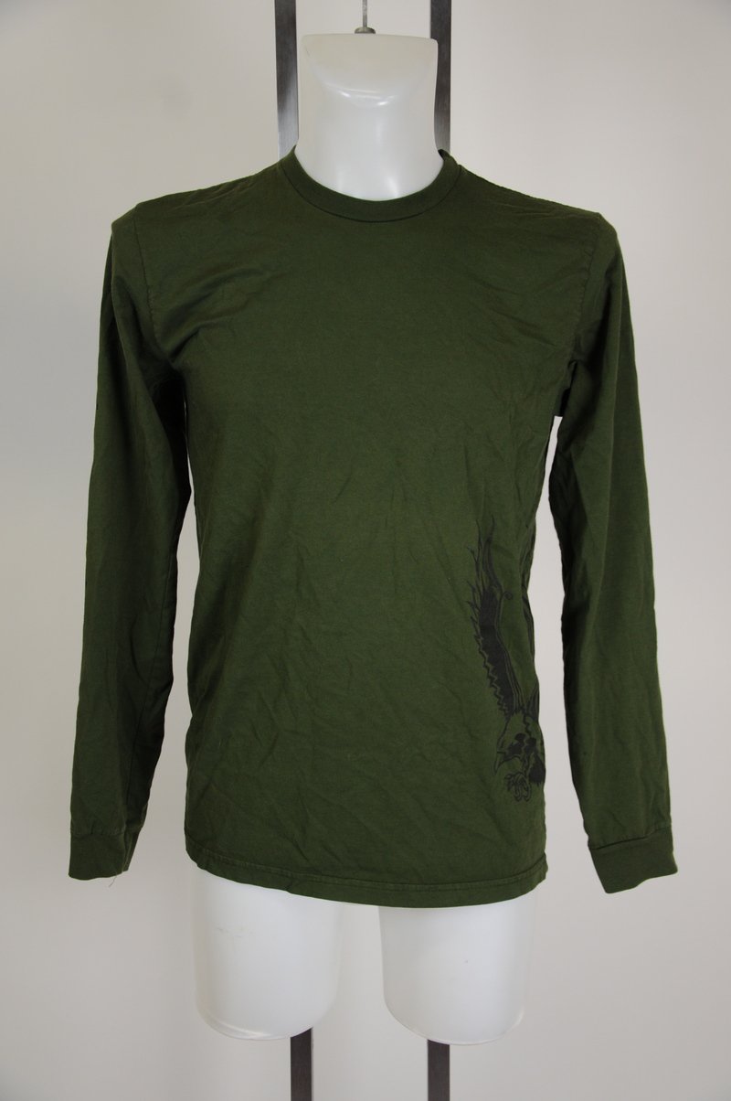 NWOT Be Present Long Sleeve Green T-Shirt Size Large L