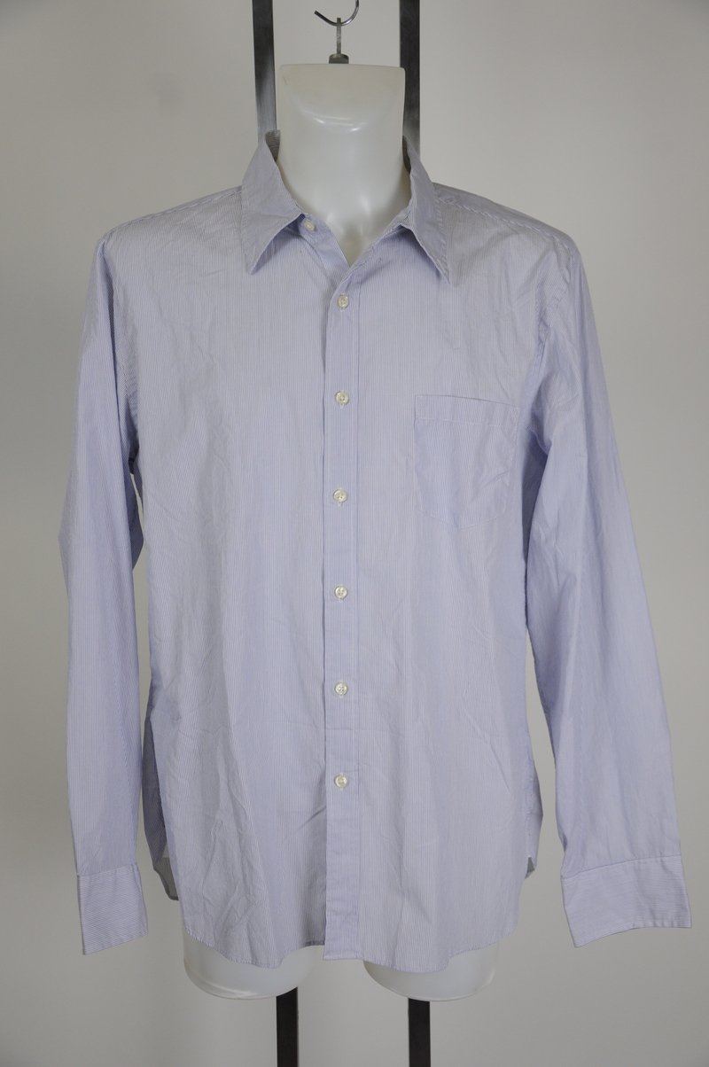 NWOT J Crew Blue and White Stripe X Large 100% Cotton Dress Shirt