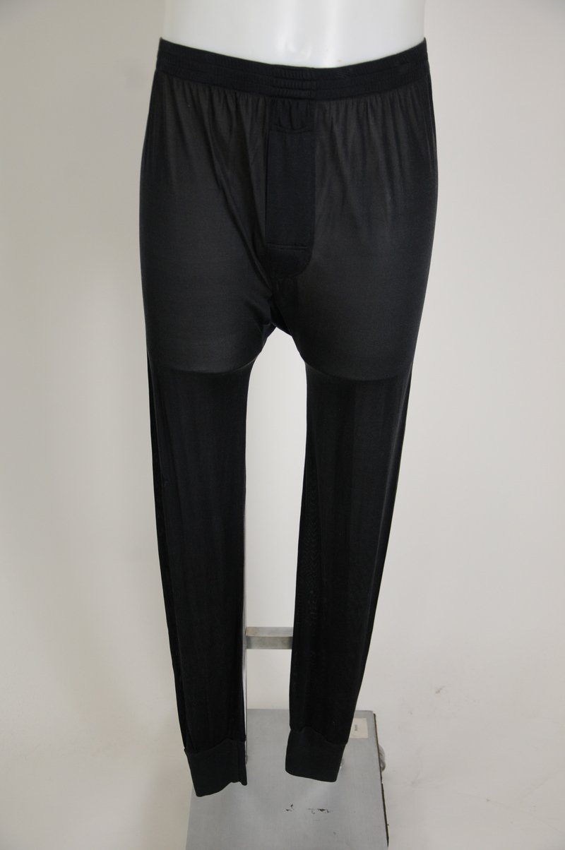 NWOT Winter Silks Black 100% Silk Thermal Underwear Long Johns