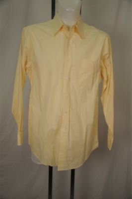 Club Room Yellow 80's PinPoint Dress Shirt LargeÂÂ