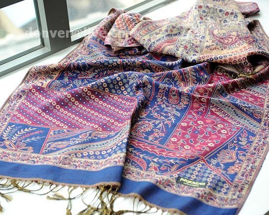sakura monogatari purplish rose cotton scarf