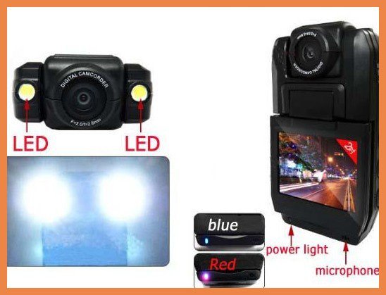 140 Degree HD CAR DVR Video Camera Recorder portable Car Camcorder LCD