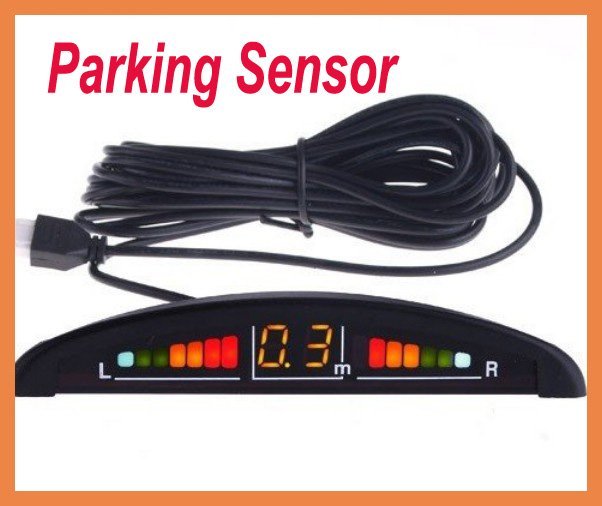 Free Shipping Car LED Display 4 Parking Sensor System Reverse backup Radar