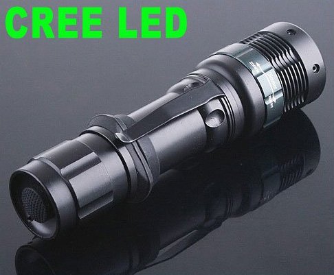 180LM CREE LED 3-Modes Outdoor Camping Waterproof Flashlight Torch 25pcs/lot Free Shipping