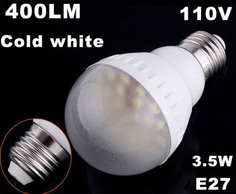 110V Bright E27 Bulb 400LM 3.5W 25 LED Bulbs LED Lights 20pcs/lot