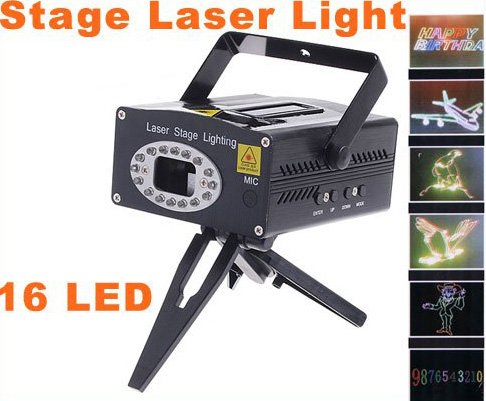 Programmable Multicolor Moving Party Stage LED Laser Light Projector Free Shipping