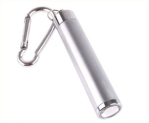 Convex Mirror LED Flashlight Torch 5pcs/lot Free Shipping