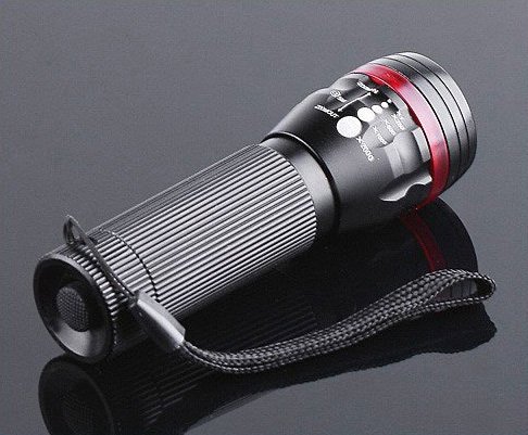Zoomable 3 Mode CREE LED Flashlight Torch 200 Lumen AAA free shipping Wholesale