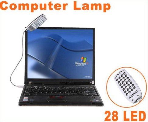 20pcs/lot Free Shipping Bright Flexible Mini 28 LED USB Light Computer Lamp
