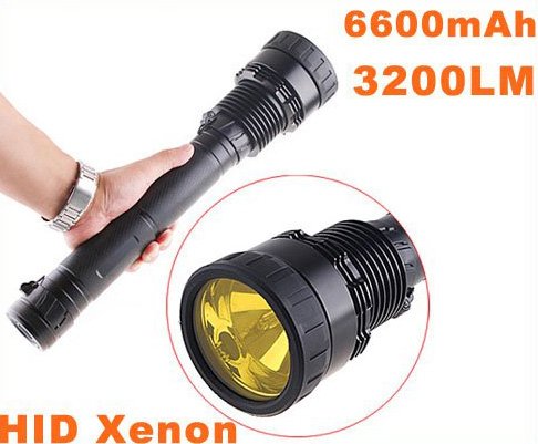 35/28W 3200LM Ultra-Bright HID Xenon Flashlight Torch Free Shipping by EMS/DHL Dropshipping