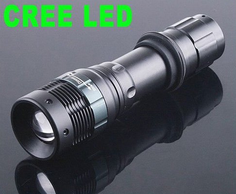 3-Modes 180LM Waterproof Outdoor CREE LED Flashlight Torch 30pcs/lot Free Shipping