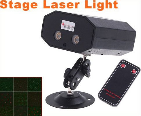 Mini Multicolor Moving Party Stage Laser Light Projector with Remote 5 pcs/lot Free Shipping