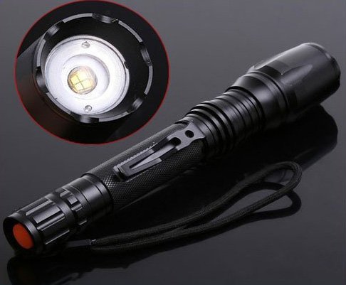 500LM Adjustable Focus Beam CREE Q5 MCE LED Flashlight Torch 5 Mode free shipping