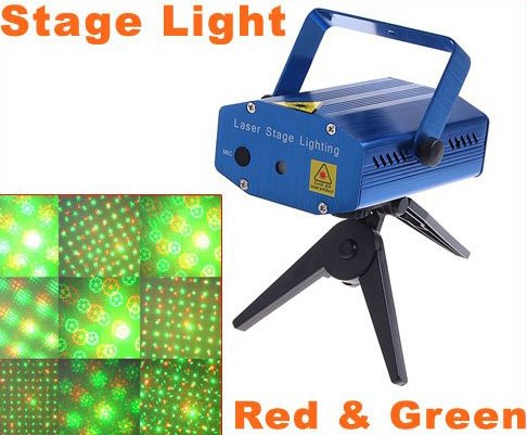 Mini Multicolor Moving Party Stage Laser Light Projector Free Shipping