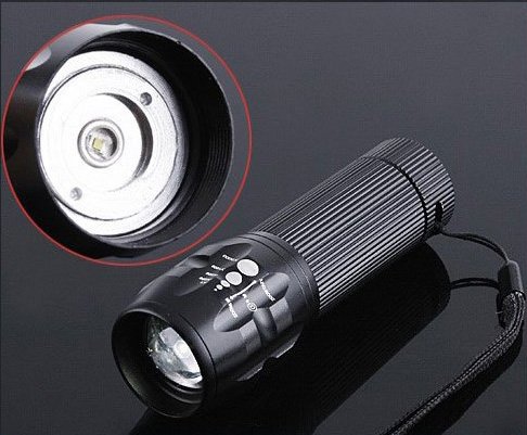 200 Lumen Zoomable 3 Mode CREE LED Flashlight Cree Flashlight Flashlights