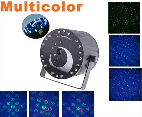 150mW Mini Multicolor Moving Party Laser Stage LED Stage Lighting Free Shipping