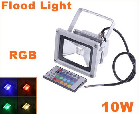 10W Waterproof Landscape Lamp RGB LED Flood Light LED Flood Lamp Free Shipping