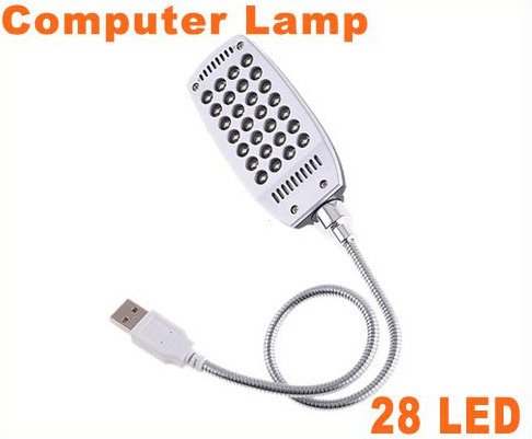10pcs Bright Flexible Mini 28 LED USB Light Computer Lamp Free Shipping