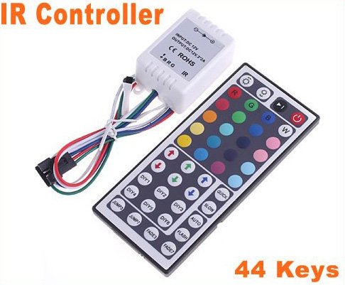 44 Keys IR Remote BRG Port Controller for RGB LED Strip Light 15pcs/lot Free Shipping