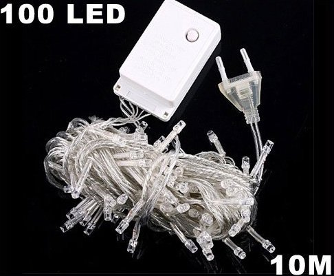 Yellow 10m 100 LED String Light Free Shipping