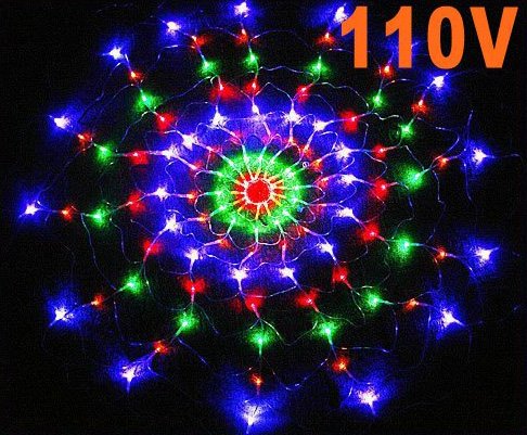 Colorful RGB Net LED Light For Christmas Party Wedding US 110V Free shipping wholesale