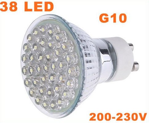 G10 38 LEDs 1.5W Energy Saving Lamp LED Light Bulbs 30pcs/lot Free Shipping
