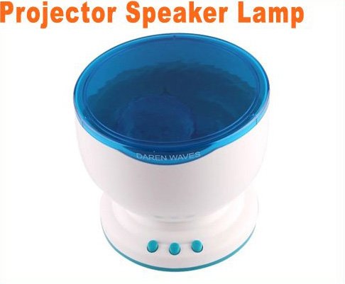 Amazing Daren Waves Night Light Projector Speaker Lamp Free Shipping