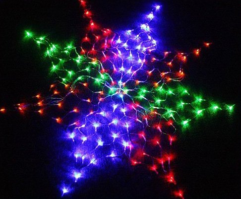 10pcs/lot Colorful 160 LED Wedding EU Net Lights Christmas Party Free shipping