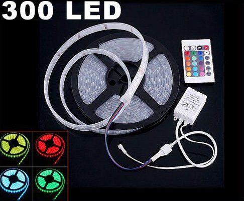 IP66 Waterproof 5M SMD 5050 300 LED RGB Strip Light Free Shipping