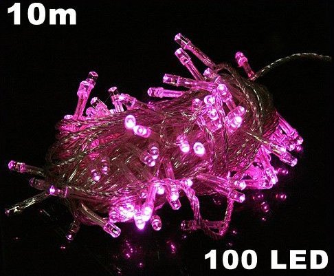 Pink 100 LED 10m String Light for Party Wedding Free Shipping Dropshipping