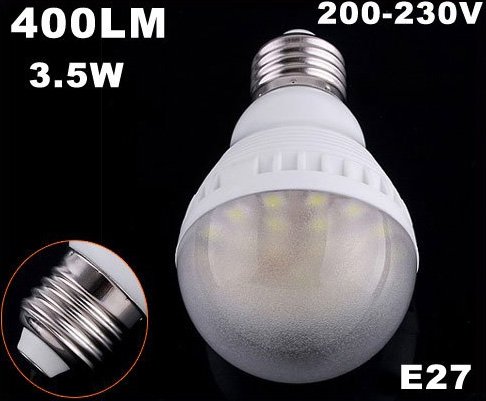 Ultra Bright E27 Bulb 400LM 3.5W 25 LED Bulbs LED Lights 20pcs/lot