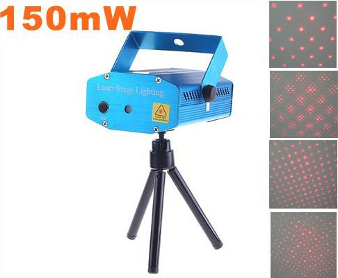 150mW Mini Red Moving Party Laser Stage Light Free Shipping